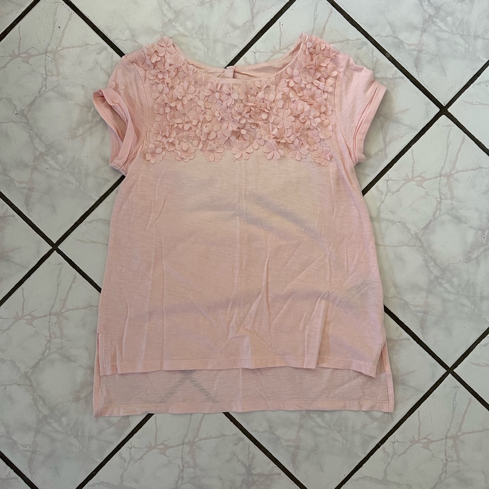 Gap kids pink floral top